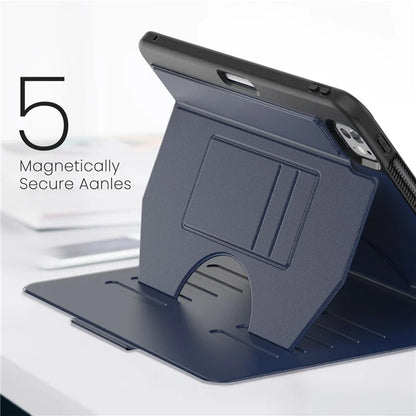 For iPad Pro 11 (2024) PU Leather Tablet Case Card Holder Auto Wake  /  Sleep Stand Cover with Pencil Slot