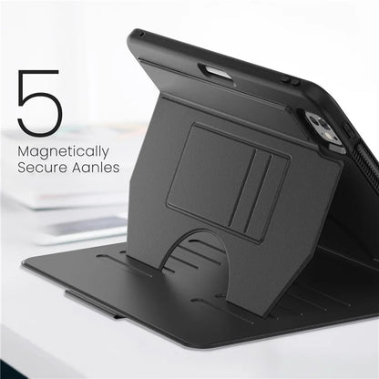 For iPad Pro 11 (2024) PU Leather Tablet Case Card Holder Auto Wake  /  Sleep Stand Cover with Pencil Slot