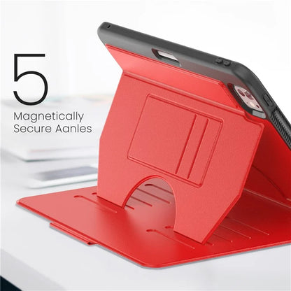 For iPad Pro 11 (2024) PU Leather Tablet Case Card Holder Auto Wake  /  Sleep Stand Cover with Pencil Slot