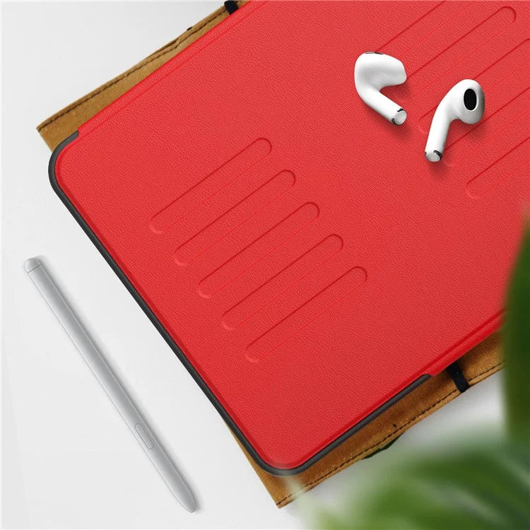 For iPad Pro 11 (2024) PU Leather Tablet Case Card Holder Auto Wake  /  Sleep Stand Cover with Pencil Slot