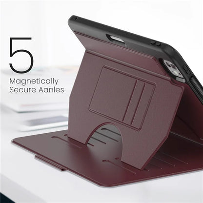 For iPad Pro 11 (2024) PU Leather Tablet Case Card Holder Auto Wake  /  Sleep Stand Cover with Pencil Slot