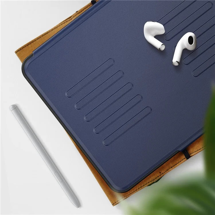 For iPad Air 11 (2024) PU Leather Tablet Case Card Holder Auto Wake  /  Sleep Stand Cover with Pencil Slot