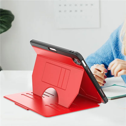 For iPad Air 11 (2024) PU Leather Tablet Case Card Holder Auto Wake  /  Sleep Stand Cover with Pencil Slot