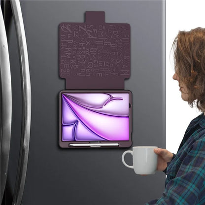 For iPad Air 11 (2024) PU Leather Tablet Case Card Holder Auto Wake  /  Sleep Stand Cover with Pencil Slot