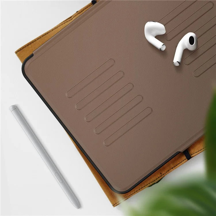 For iPad Air 11 (2024) PU Leather Tablet Case Card Holder Auto Wake  /  Sleep Stand Cover with Pencil Slot