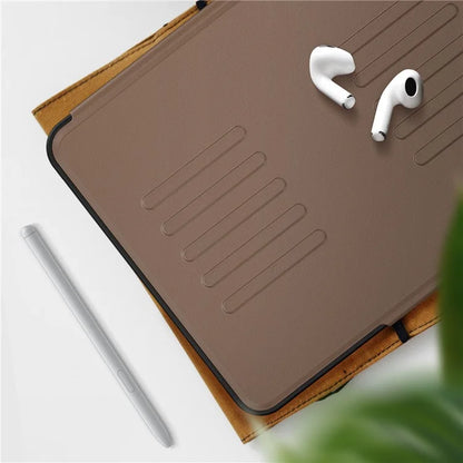 For iPad Air 11 (2024) PU Leather Tablet Case Card Holder Auto Wake  /  Sleep Stand Cover with Pencil Slot