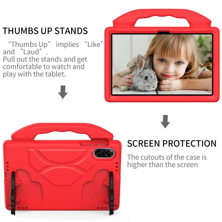 For Honor Pad X9 Protective Cover Anti-Drop EVA Tablet Case with Thumb Kickstand