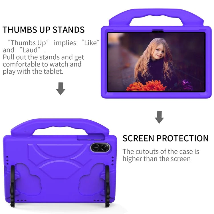 For Honor Pad X9 Protective Cover Anti-Drop EVA Tablet Case with Thumb Kickstand