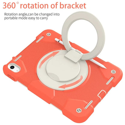 For iPad Air 11 (2024) Protective Case PC+Silicone Tablet Cover with Shoulder Strap