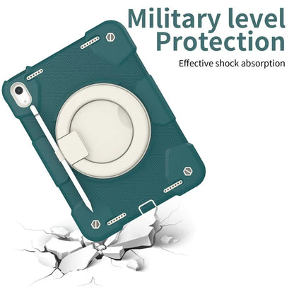 For iPad Air 11 (2024) Protective Case PC+Silicone Tablet Cover with Shoulder Strap