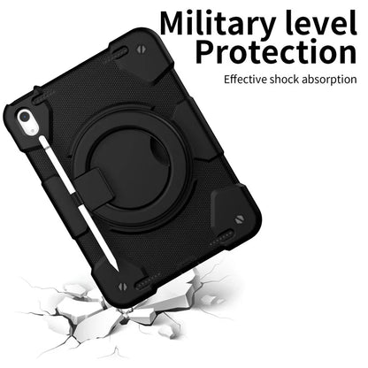 For iPad Air 11 (2024) Protective Case PC+Silicone Tablet Cover with Shoulder Strap