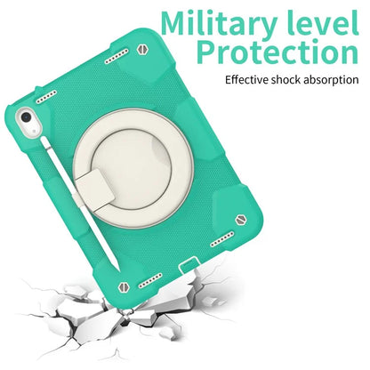 For iPad Air 11 (2024) Protective Case PC+Silicone Tablet Cover with Shoulder Strap