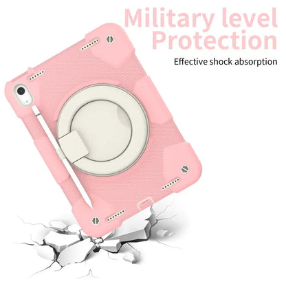 For iPad Air 11 (2024) Protective Case PC+Silicone Tablet Cover with Shoulder Strap