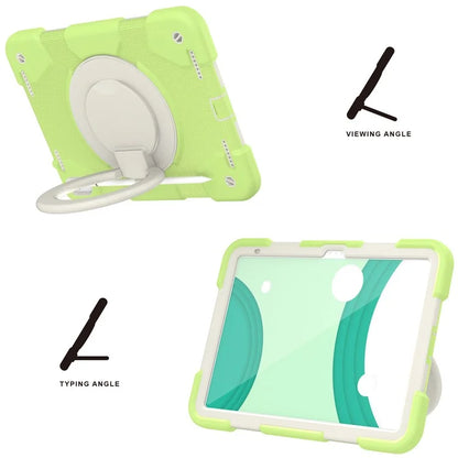 For iPad Air 11 (2024) Protective Case PC+Silicone Tablet Cover with Shoulder Strap