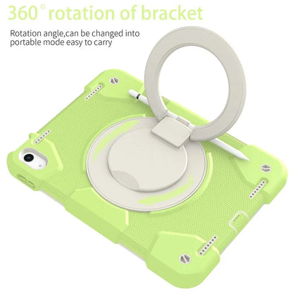 For iPad Air 11 (2024) Protective Case PC+Silicone Tablet Cover with Shoulder Strap