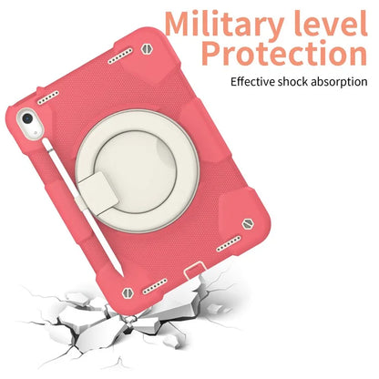 For iPad Air 11 (2024) Protective Case PC+Silicone Tablet Cover with Shoulder Strap