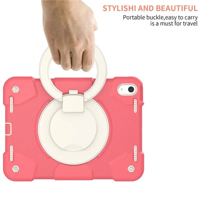 For iPad Air 11 (2024) Protective Case PC+Silicone Tablet Cover with Shoulder Strap