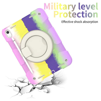 For iPad Air 11 (2024) Protective Case PC+Silicone Tablet Cover with Shoulder Strap