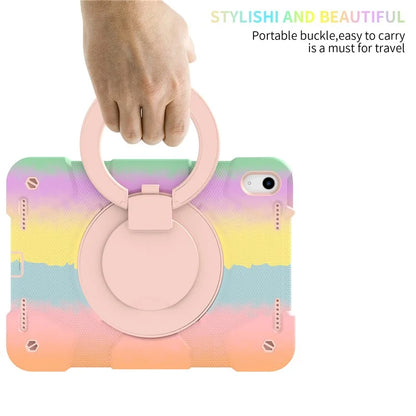 For iPad Air 11 (2024) Protective Case PC+Silicone Tablet Cover with Shoulder Strap