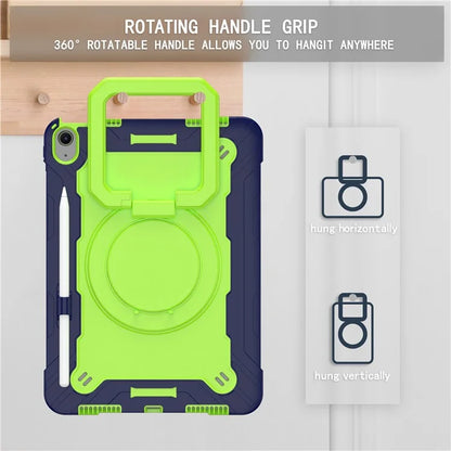 For iPad Air 11 (2024) Case with Shoulder Strap PC+Silicone Hand Grip Kickstand Tablet Cover