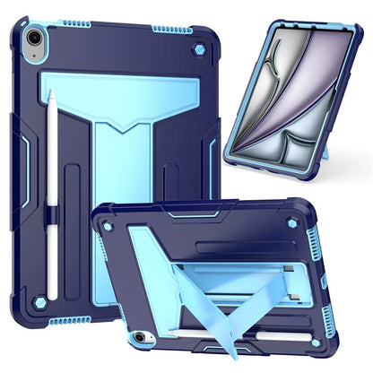 For iPad Air 11 (2024) Case Case PC+Silicone Kickstand Protective Tablet Cover