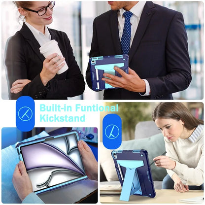 For iPad Air 11 (2024) Case Case PC+Silicone Kickstand Protective Tablet Cover