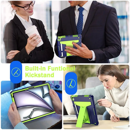 For iPad Air 11 (2024) Case Case PC+Silicone Kickstand Protective Tablet Cover