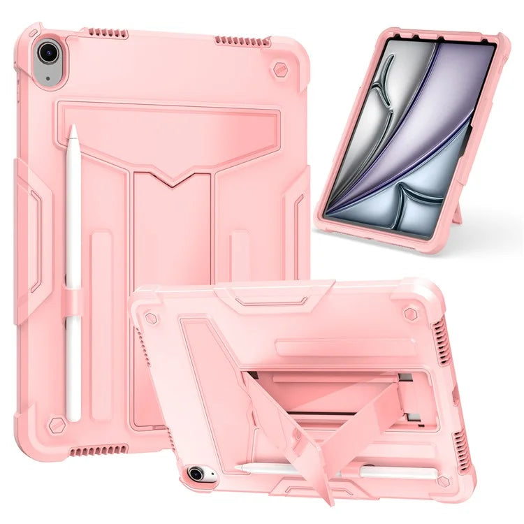 For iPad Air 11 (2024) Case Case PC+Silicone Kickstand Protective Tablet Cover