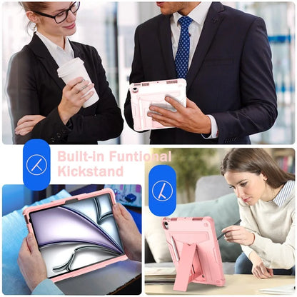 For iPad Air 11 (2024) Case Case PC+Silicone Kickstand Protective Tablet Cover