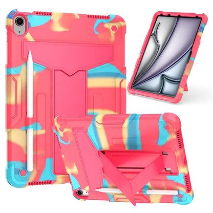 For iPad Air 11 (2024) Case Case PC+Silicone Kickstand Protective Tablet Cover