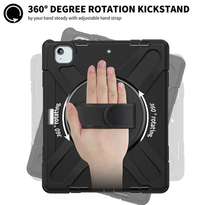 For iPad Air 13 (2024) Case TPU+PC+Silicone Kickstand Anti-Drop Tablet Cover