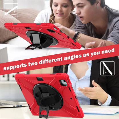 For iPad Air 13 (2024) Case TPU+PC+Silicone Kickstand Anti-Drop Tablet Cover