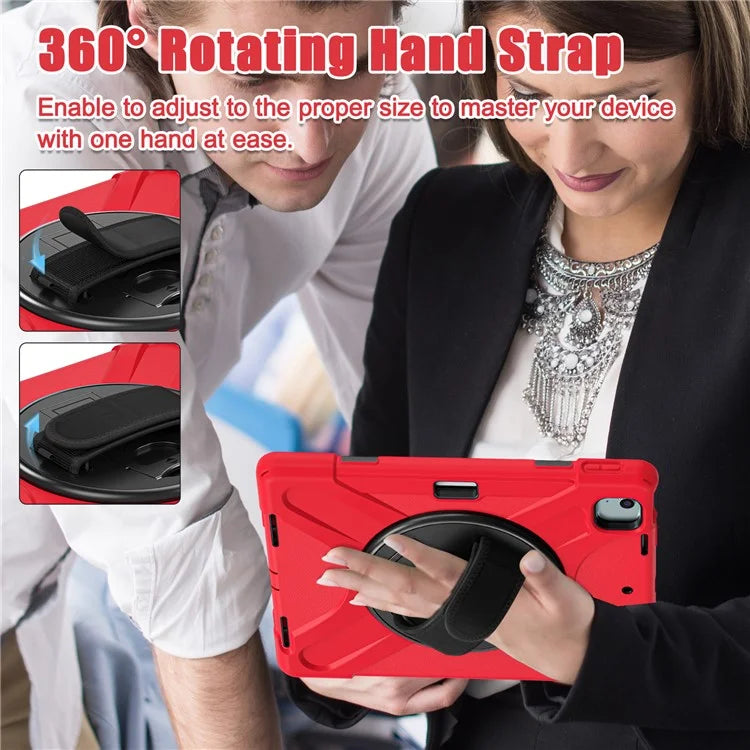 For iPad Air 13 (2024) Case TPU+PC+Silicone Kickstand Anti-Drop Tablet Cover