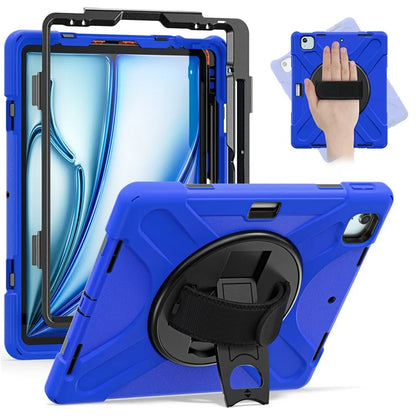For iPad Air 13 (2024) Case TPU+PC+Silicone Kickstand Anti-Drop Tablet Cover