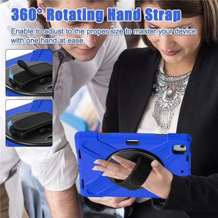 For iPad Air 13 (2024) Case TPU+PC+Silicone Kickstand Anti-Drop Tablet Cover