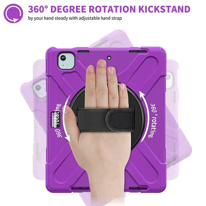 For iPad Air 13 (2024) Case TPU+PC+Silicone Kickstand Anti-Drop Tablet Cover