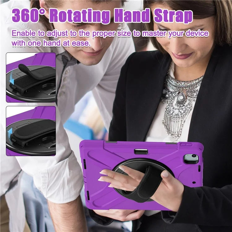 For iPad Air 13 (2024) Case TPU+PC+Silicone Kickstand Anti-Drop Tablet Cover