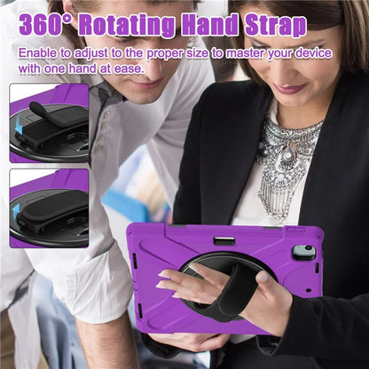 For iPad Air 13 (2024) Case TPU+PC+Silicone Kickstand Anti-Drop Tablet Cover