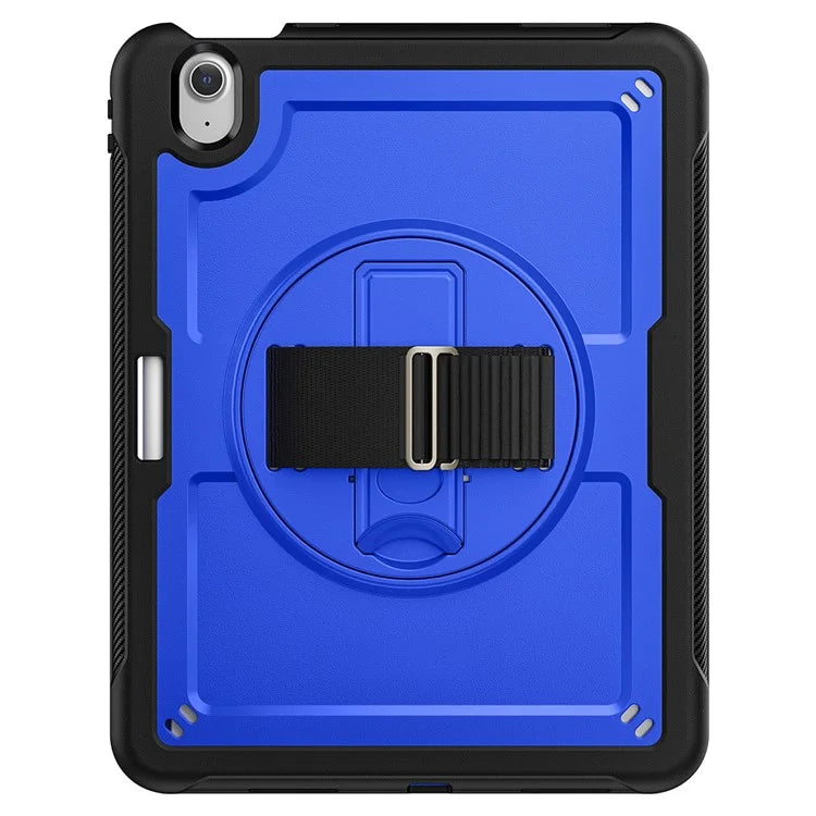 For iPad Air 11 (2024) Case Heat Dissipation PC+TPU Tablet Cover Rotating Hand Strap Kickstand