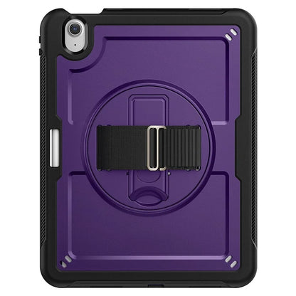 For iPad Air 11 (2024) Case Heat Dissipation PC+TPU Tablet Cover Rotating Hand Strap Kickstand