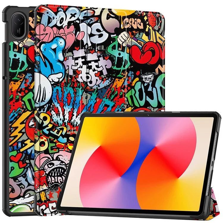 For Huawei MatePad SE 11 Stand Case Pattern Print Leather Tablet Cover