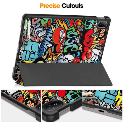 For Huawei MatePad SE 11 Stand Case Pattern Print Leather Tablet Cover