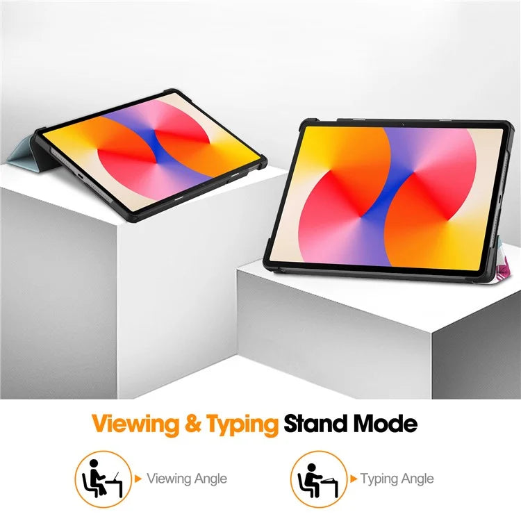 For Huawei MatePad SE 11 Stand Case Pattern Print Leather Tablet Cover