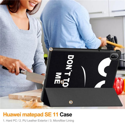 For Huawei MatePad SE 11 Stand Case Pattern Print Leather Tablet Cover
