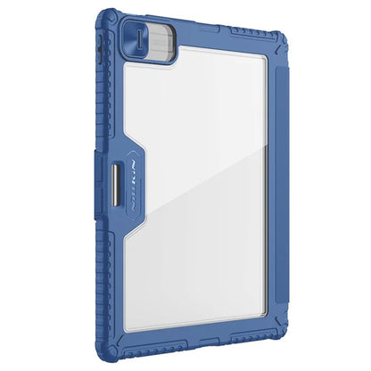 NILLKIN Bumper Leather Case Pro for iPad Pro 12.9 (2020) (2021) (2022) / Air 13 (2024) Tablet Cover Anti-Fall Auto Wake  /  Sleep Case