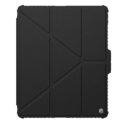 NILLKIN Bumper Leather Case Pro for iPad Pro 12.9 (2020) (2021) (2022) / Air 13 (2024) Tablet Cover Anti-Fall Auto Wake  /  Sleep Case