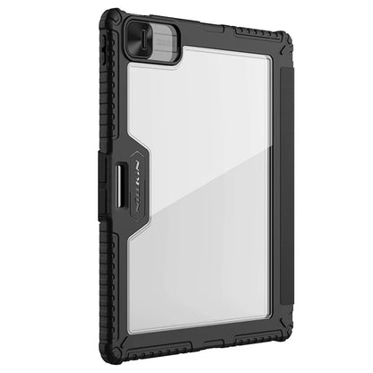 NILLKIN Bumper Leather Case Pro for iPad Pro 12.9 (2020) (2021) (2022) / Air 13 (2024) Tablet Cover Anti-Fall Auto Wake  /  Sleep Case