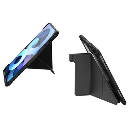 NILLKIN Bumper Leather Case Pro for iPad Pro 12.9 (2020) (2021) (2022) / Air 13 (2024) Tablet Cover Anti-Fall Auto Wake  /  Sleep Case