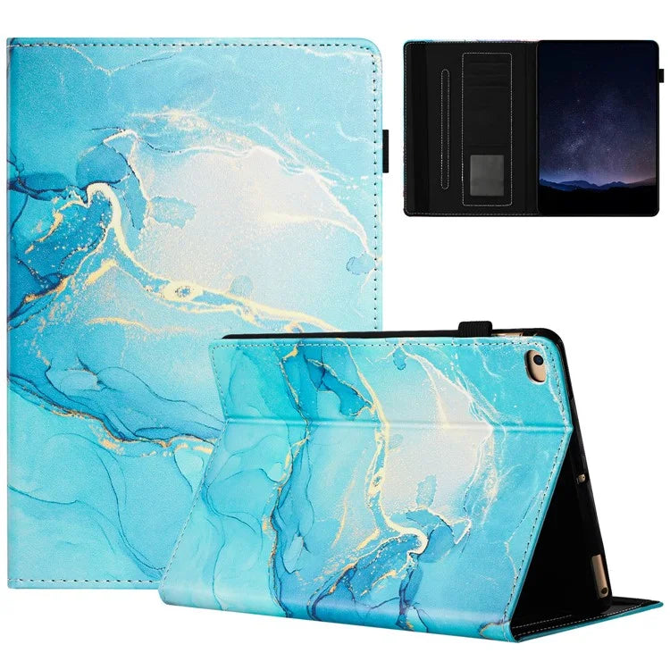 For iPad Mini / Mini 2 / mini 3 / mini 4 / mini (2019) 7.9 inch Case Marble Leather Cover with Pencil Holder, Auto Wake / Sleep