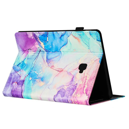 For Samsung Galaxy Tab A 10.1 (2016) T580 Case Business Folio Stand Marble Leather Tablet Cover